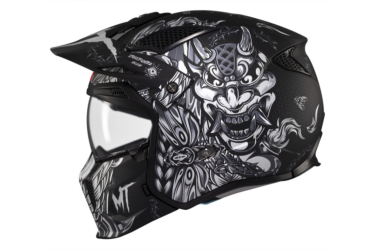 MT Streetfighter S SV Hellish B2 mate Casco deportivo dual motocicleta - CASCO