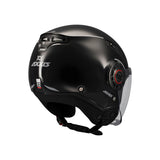 AXXIS OF513B METRO S SOLID V2 A1 CASCO DE MOTO NEGRO BRILLO