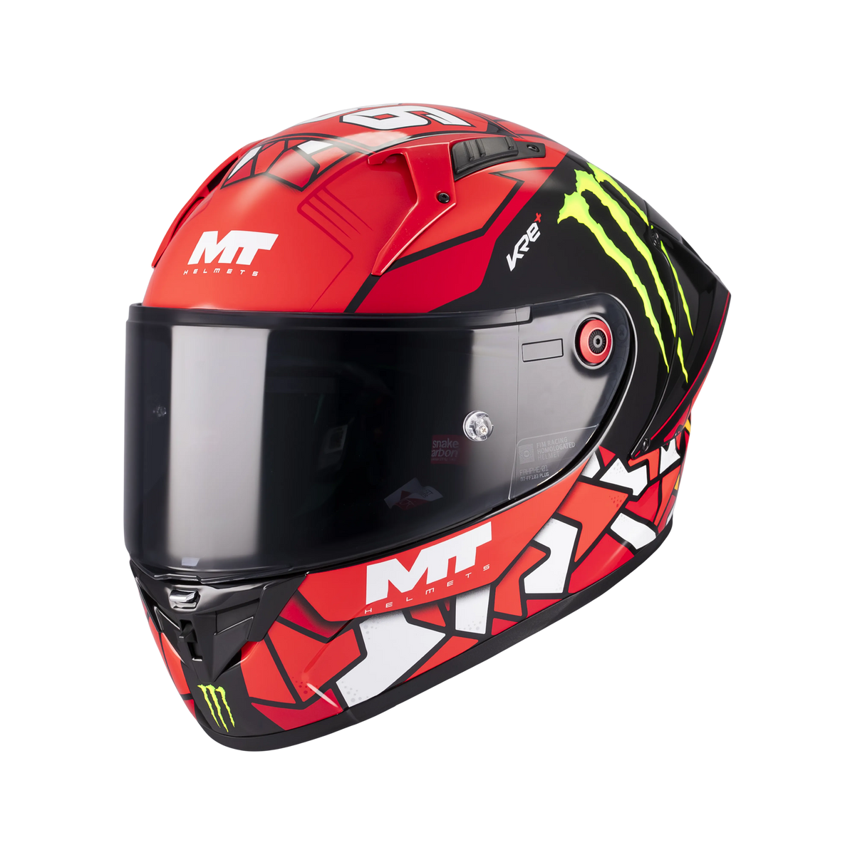 MT KRE+ S PIQUERAS GLOSSY B5 MOTORCYCLE HELMET