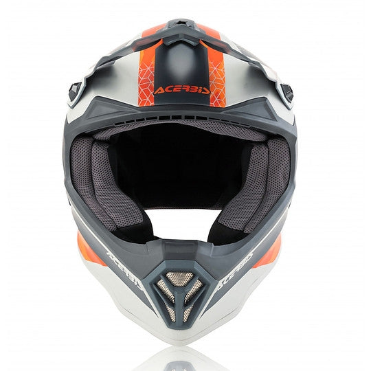 ACERBIS - CASCO IMPACT STEEL JUNIOR ARANCIO/GRIGIO