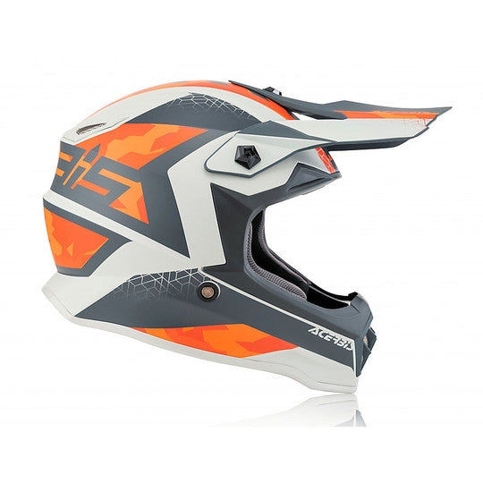 ACERBIS - CASCO IMPACT STEEL JUNIOR ARANCIO/GRIGIO
