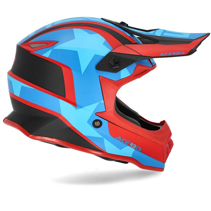 ACERBIS - CASCO IMPACT STEEL JUNIOR ROSSO/BLU