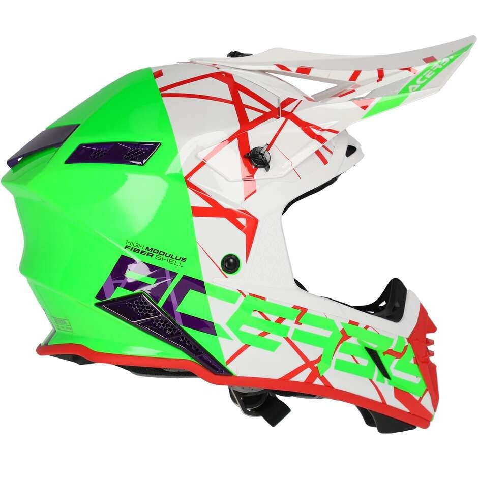 ACERBIS - CASCO X-TRACK 2206 VERDE/BIANCO