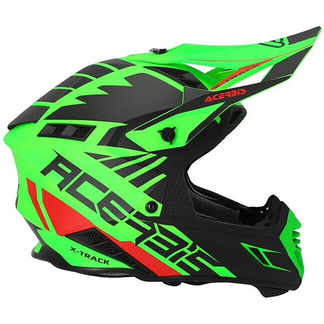 ACERBIS - CASCO X-TRACK 2206 VERDE FLUO/NERO