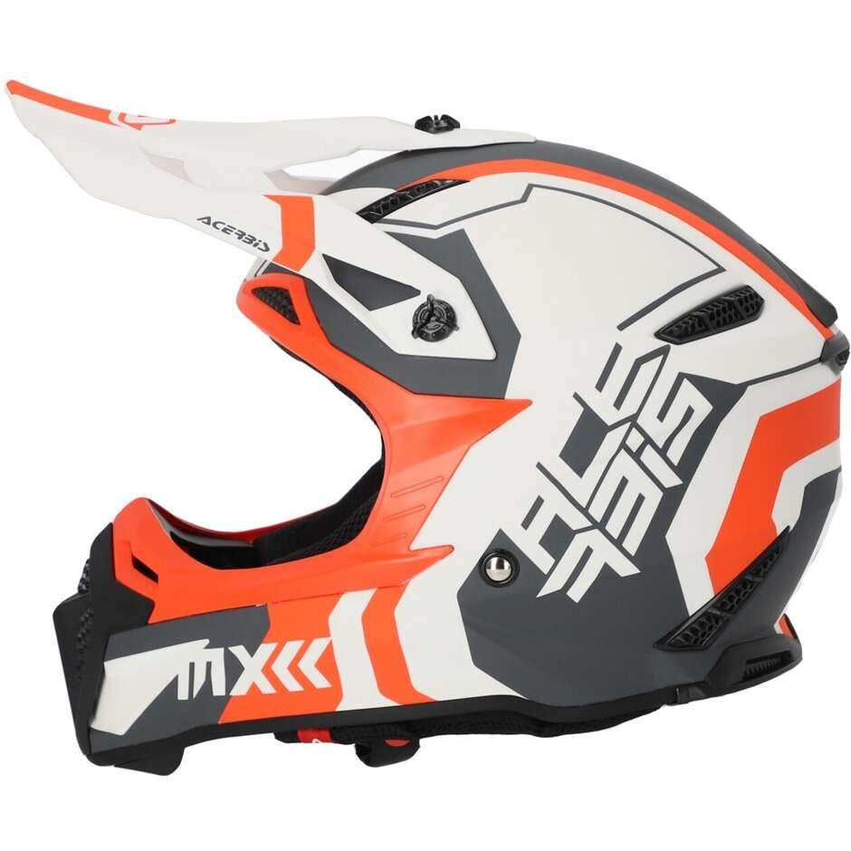 ACERBIS - CASCO PROFILE 5 BIANCO/ARANCIO