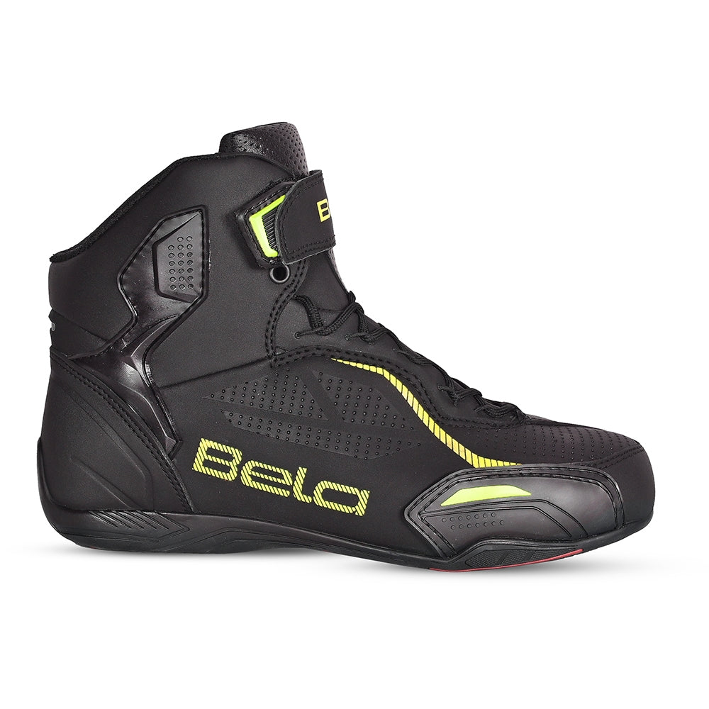 BELA Botas Jet Evo Piel Man Negro/Amarillo Flour