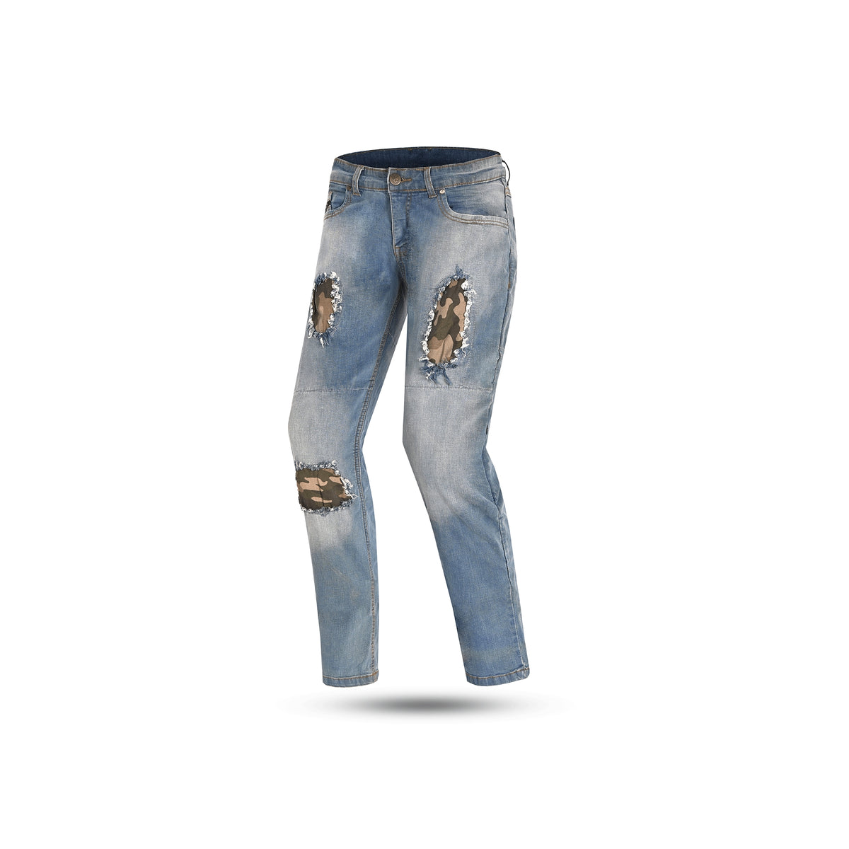 BELA - Pantalón Jeans Stone Azul Cammo