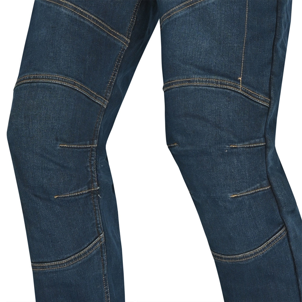 BELA - Pantalón Jeans Crack Azul Vaquero