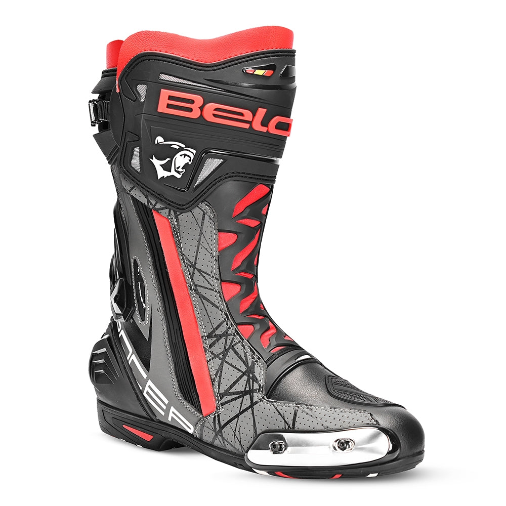 BELA Botas Air Rider GP-1 Racing Boot Negro/Gris/Rojo