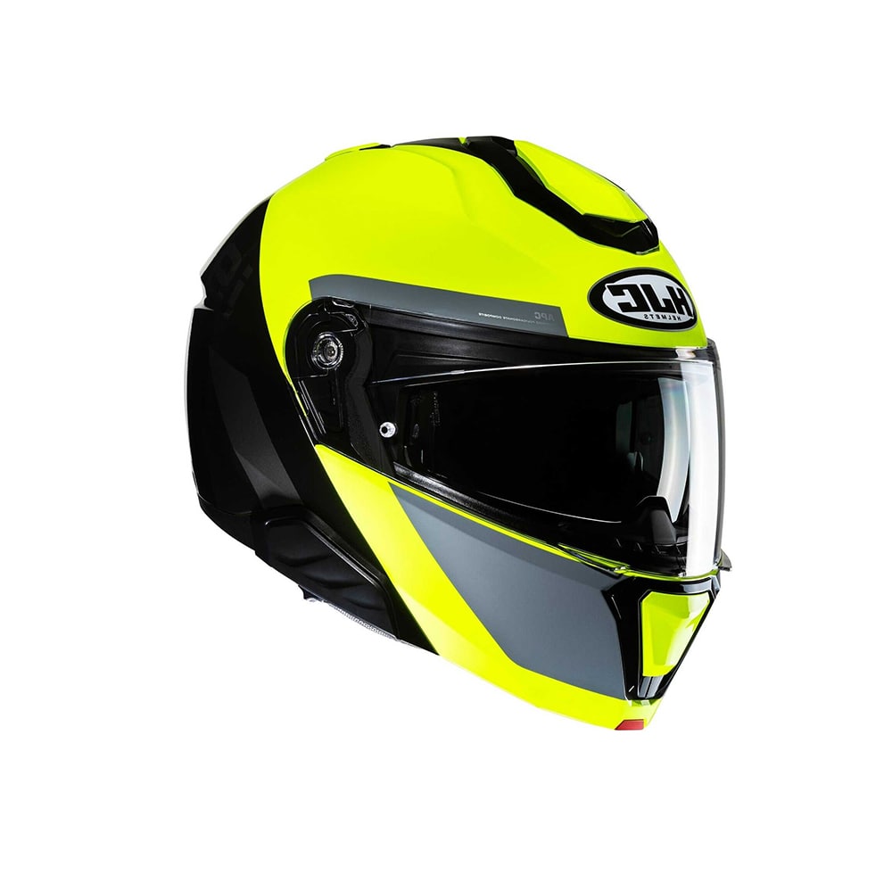 HJC i91 BINA MC3H Moto Casco Modular negro Amarillo
