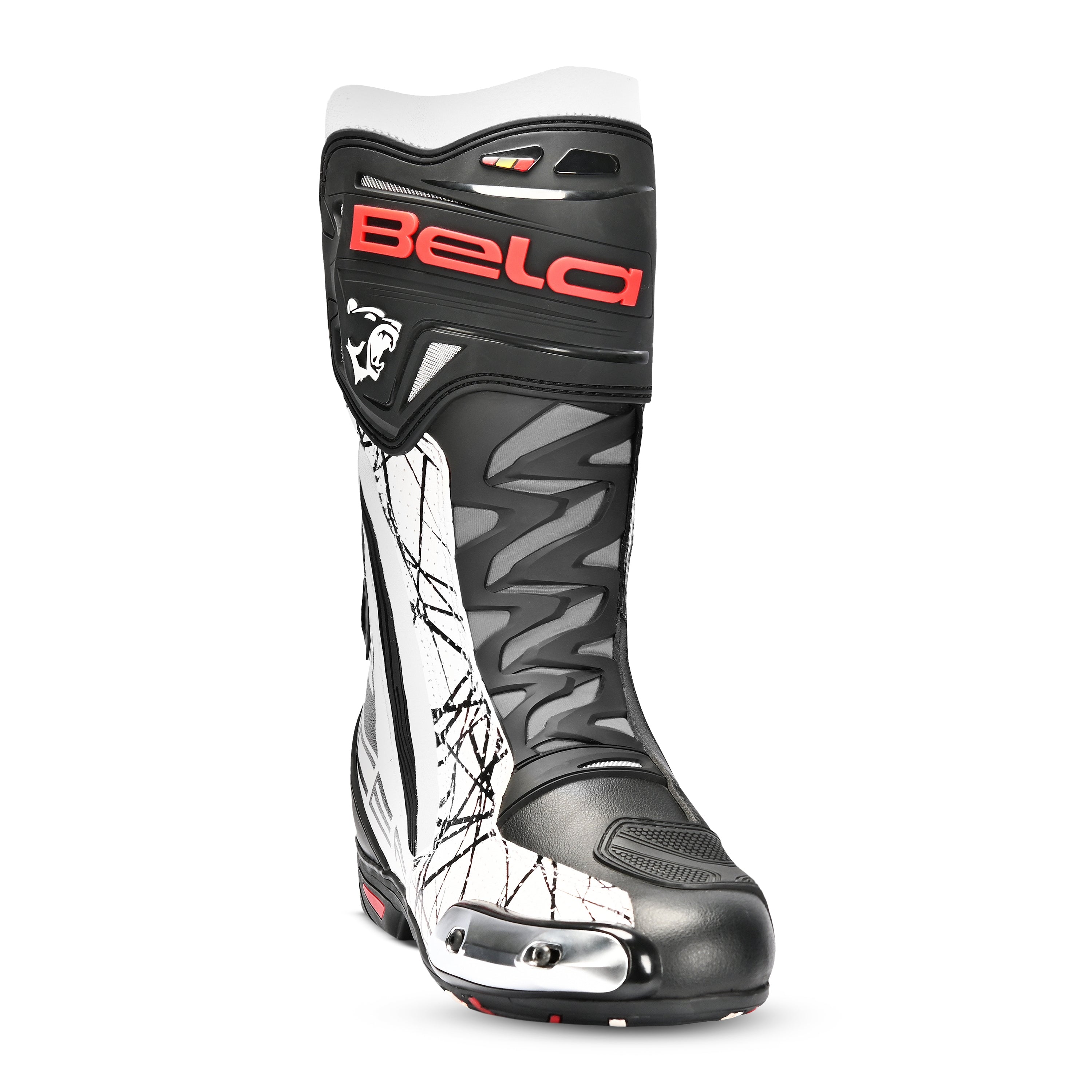 BELA Botas Air Rider GP-1 Racing Boot Negro/Blanco