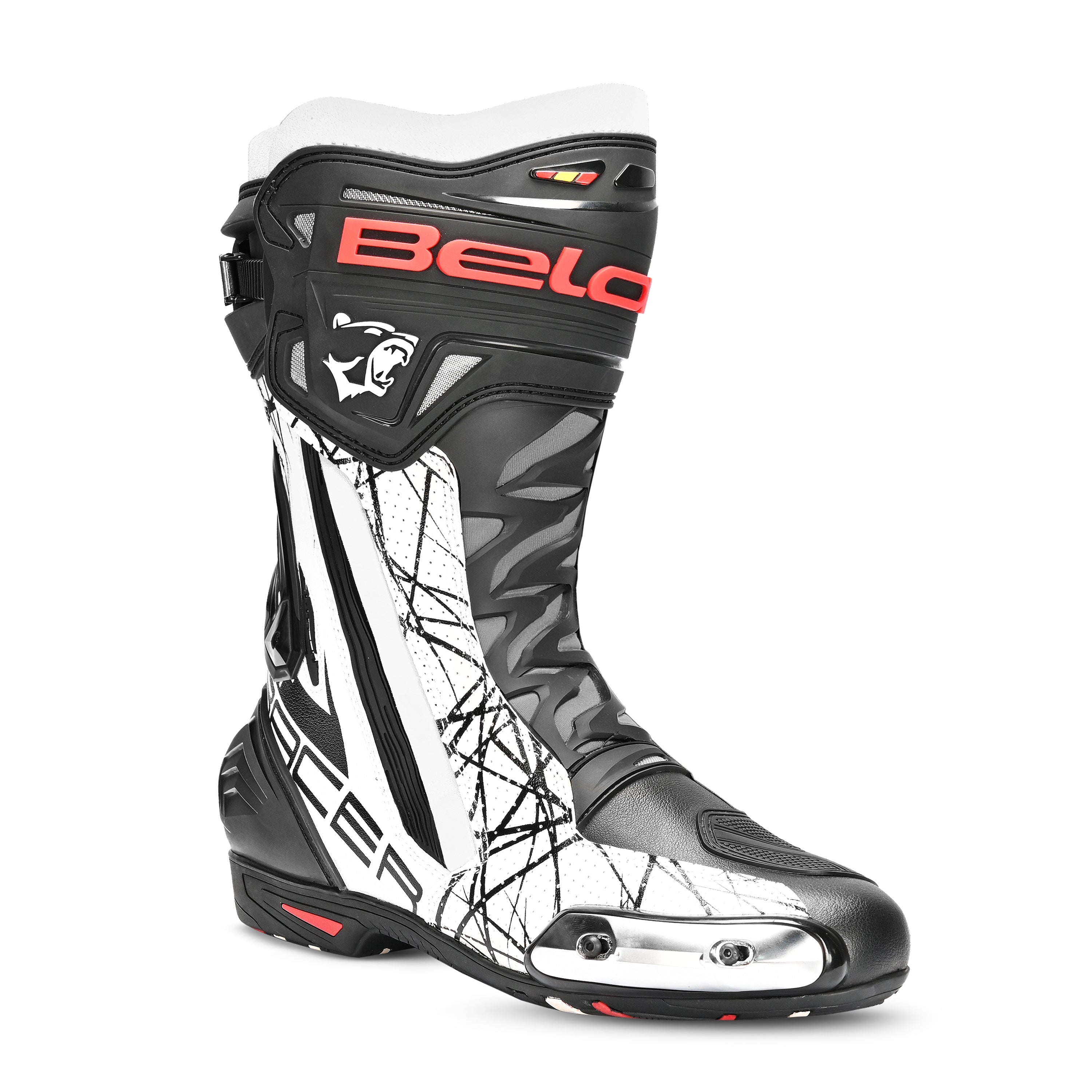 BELA Botas Air Rider GP-1 Racing Boot Negro/Blanco