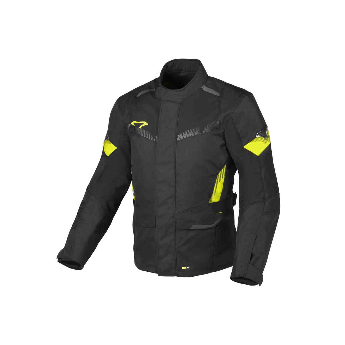 Macna Vaulture chaqueta textil impermeable Black/fluo yellow