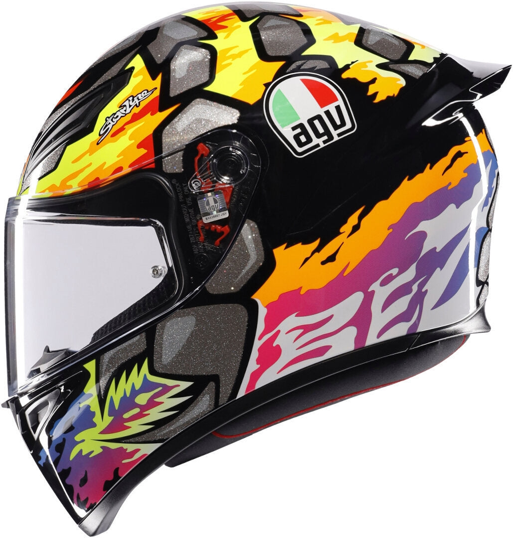 AGV CASCO K1 S BEZZECCHI 2023 AMARI/NEG/MORADO