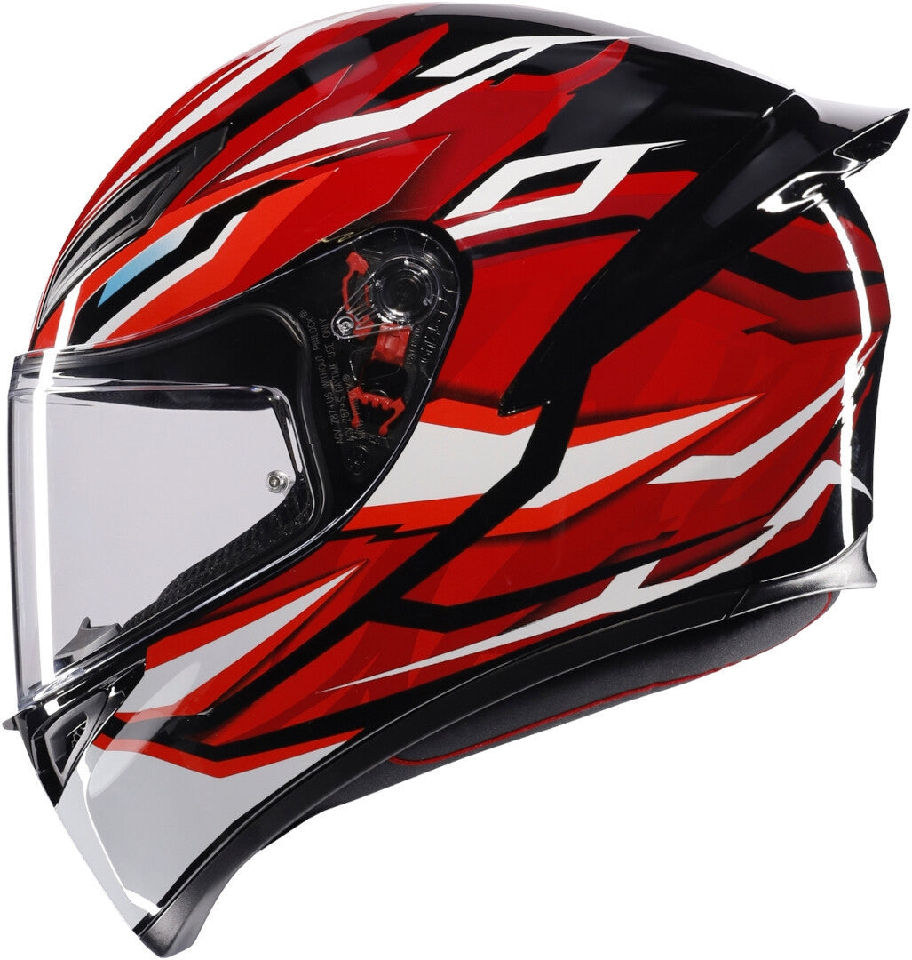 agv k1 blanco AGV CASCO K1 S LION NEGRO/ROJO/BLANCO – SECURTEX MOTOR S.L (t/a MaximoMoto)