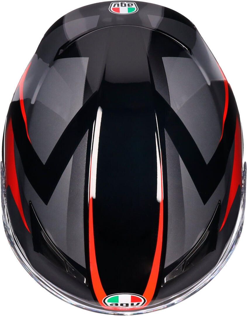 AGV CASCO K3 STRIGA NEGRO/GRIS/ROJO