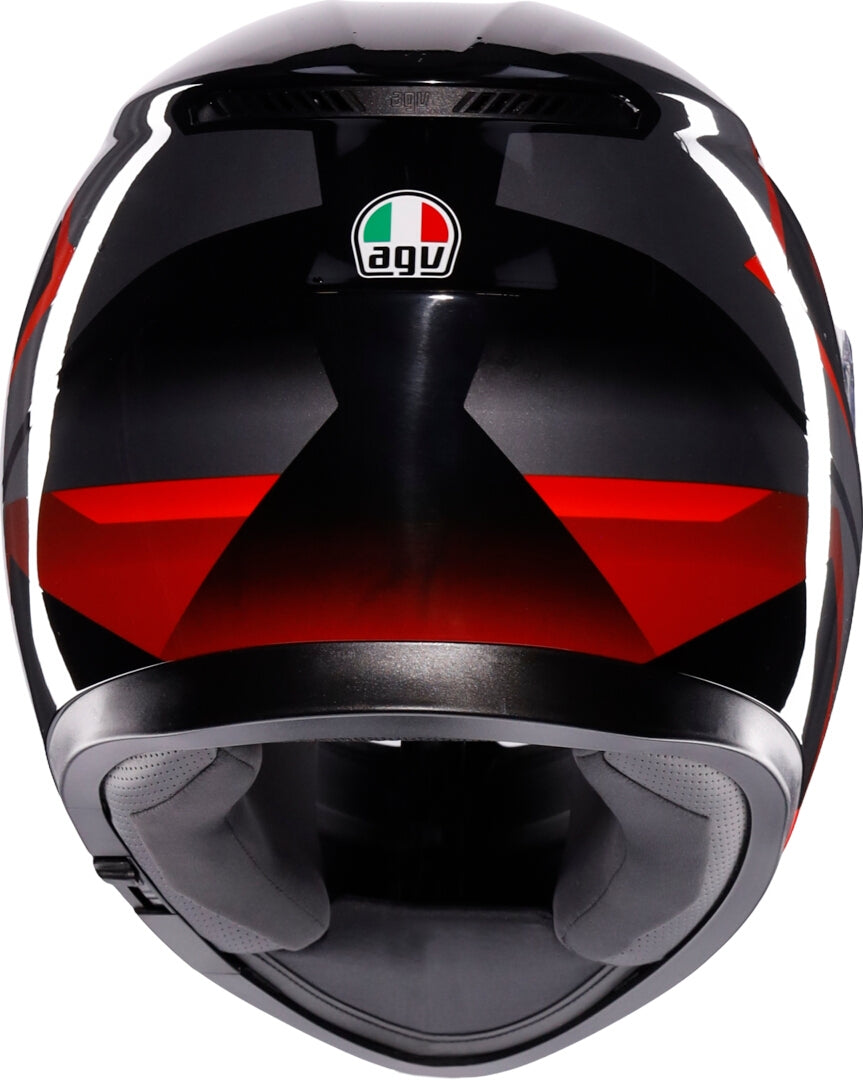 AGV CASCO K3 STRIGA NEGRO/GRIS/ROJO