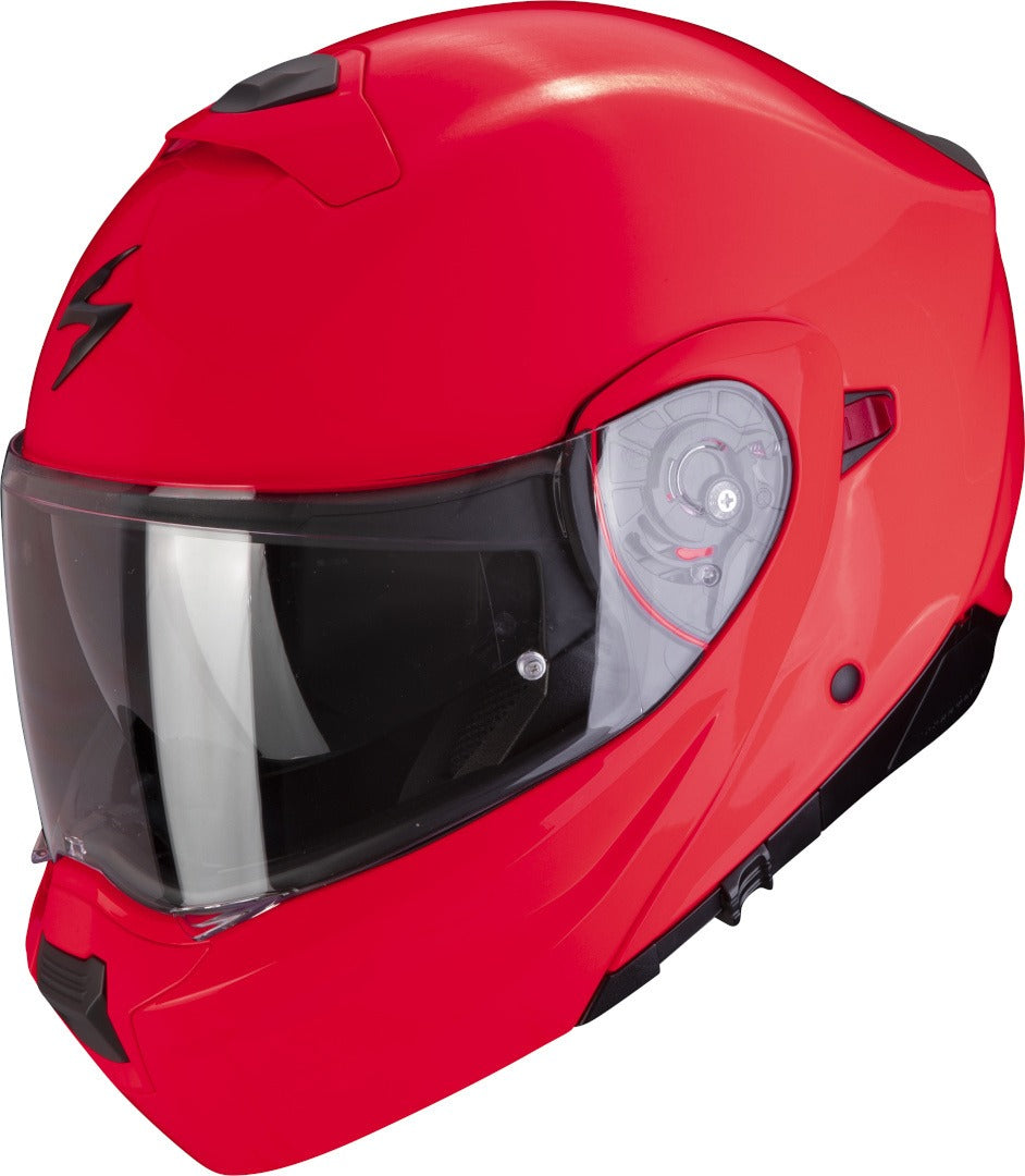 SCORPION EXO 930 EVO SOLID INTEGRAL ABATIBLE CASCO NEON ROJO - CASCO
