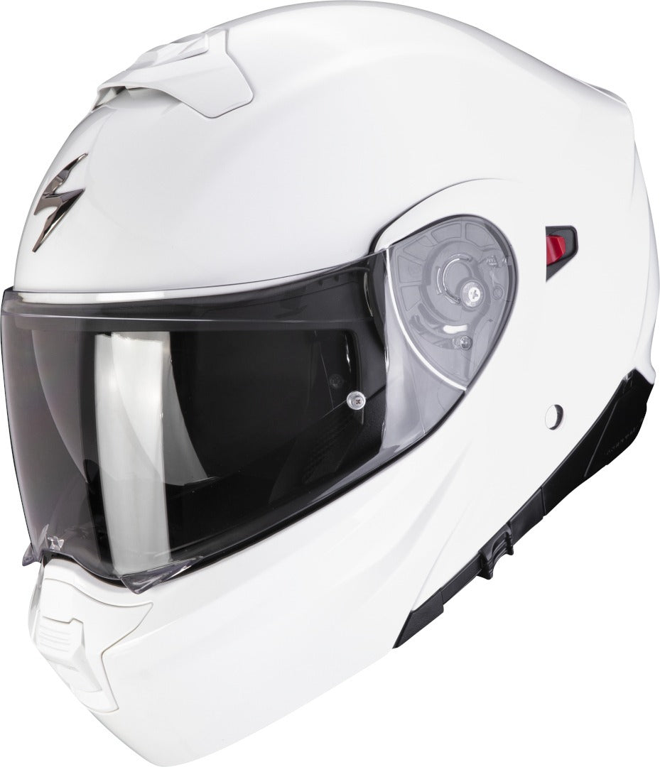 SCORPION EXO 930 EVO SOLID INTEGRAL ABATIBLE MOTOCICLETA CASCO BLANCO - CASCO