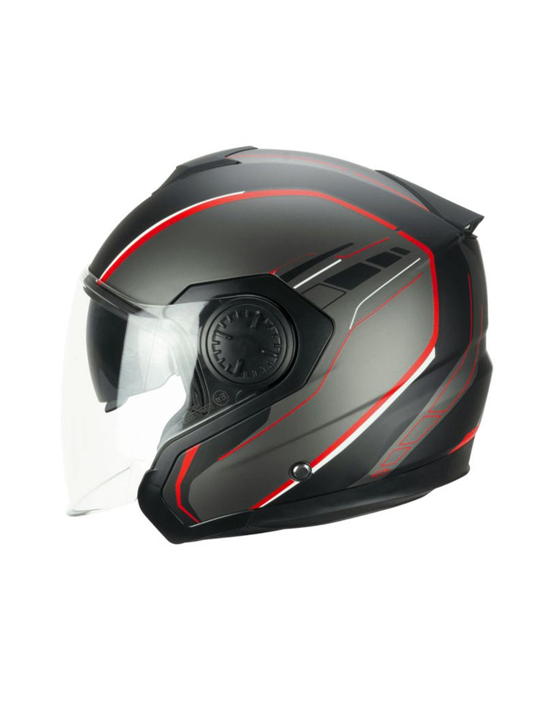 Casco Abierto SKA-P Zen Mono Azul Satinado Talla L (59 Cm), Con Doble Visera Y Homologación ECE 22.06
