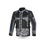 BELA - Chaqueta Textil Onsaker Camo/Negro/Azul