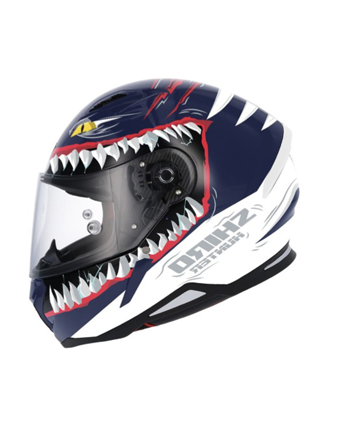 SHIRO CASCO HUNTER SHARK DARK BLUE MATE