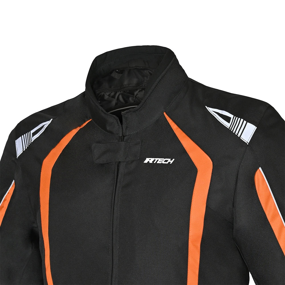 R-TECH CHAQUETA TEXTIL MARSHAL NEGRO/NARANJA