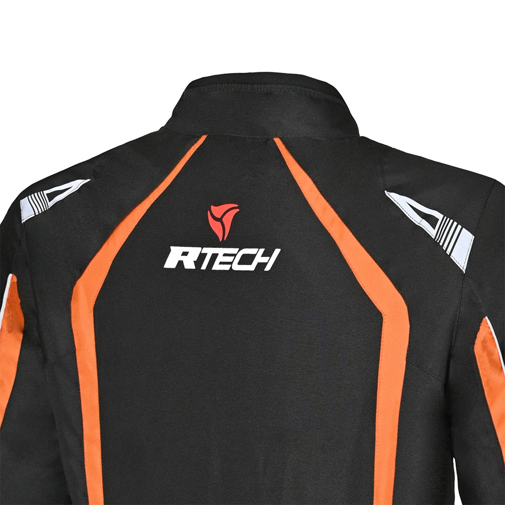 R-TECH CHAQUETA TEXTIL MARSHAL NEGRO/NARANJA