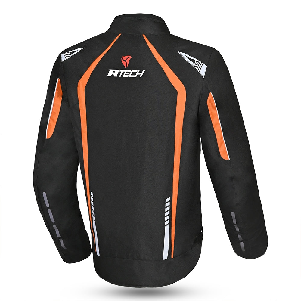 R-TECH CHAQUETA TEXTIL MARSHAL NEGRO/NARANJA