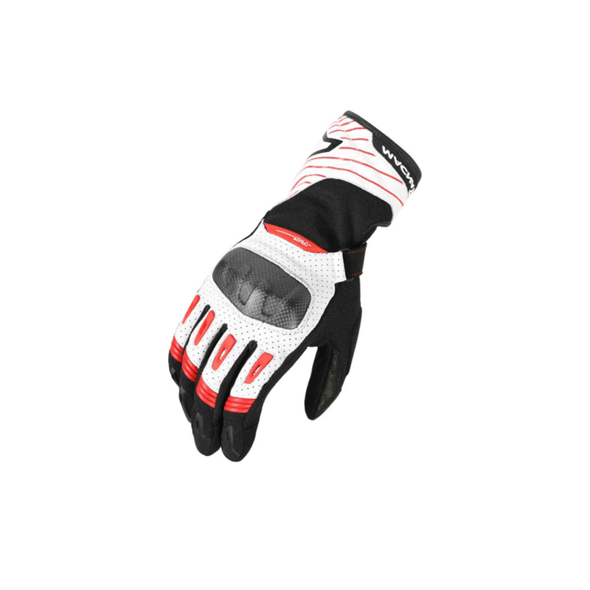 Macna Tempo Guantes perforados Black/white/red