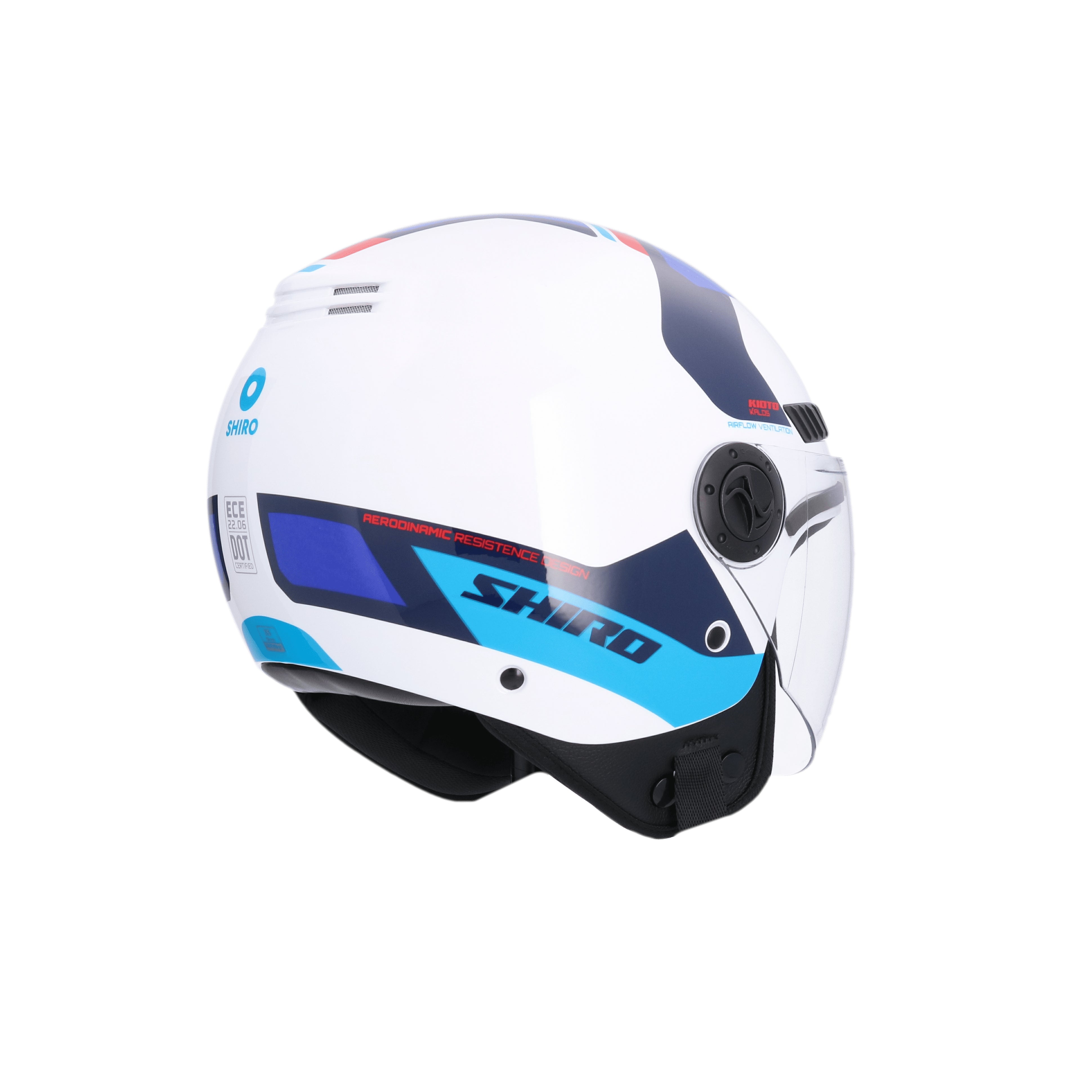 SHIRO CASCO KIOTO KALOS BLANCO_AZUL
