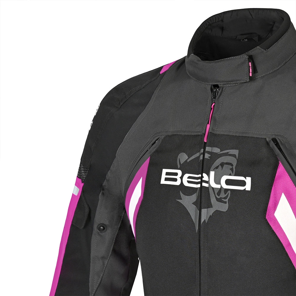 BELA - Chaqueta Textil Elanur Lady Negro/Antracita/Rosa