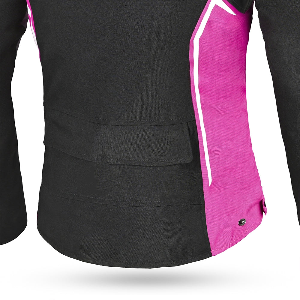 BELA - Chaqueta Textil Elanur Lady Negro/Antracita/Rosa