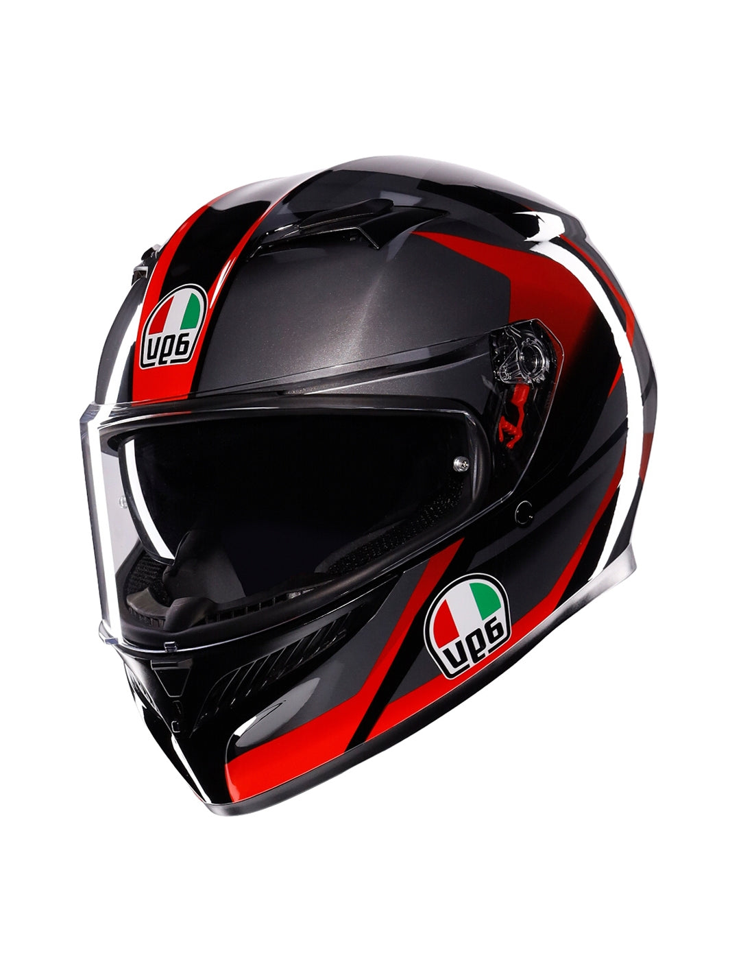 AGV CASCO K3 STRIGA NEGRO/GRIS/ROJO