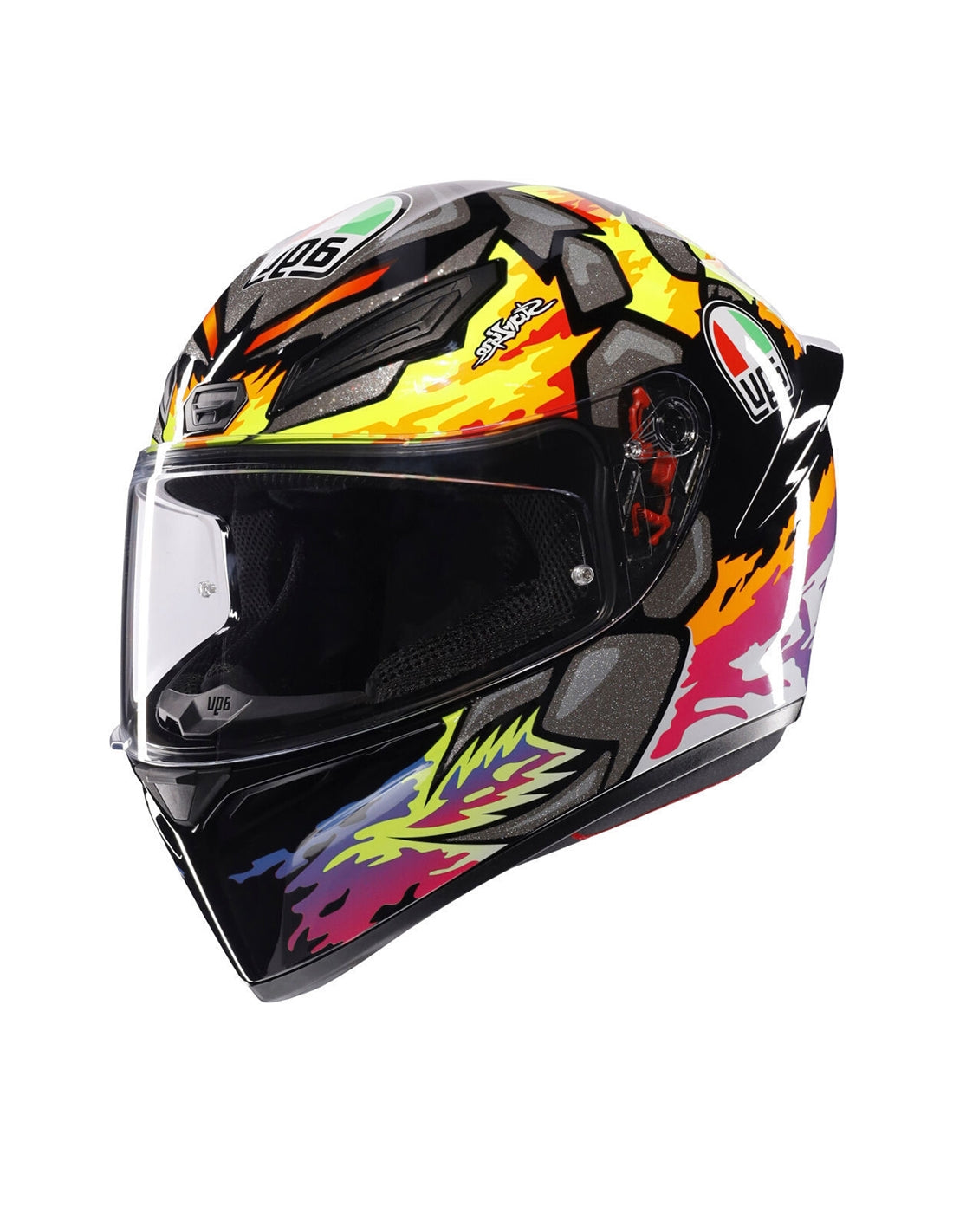 AGV CASCO K1 S BEZZECCHI 2023 AMARI/NEG/MORADO