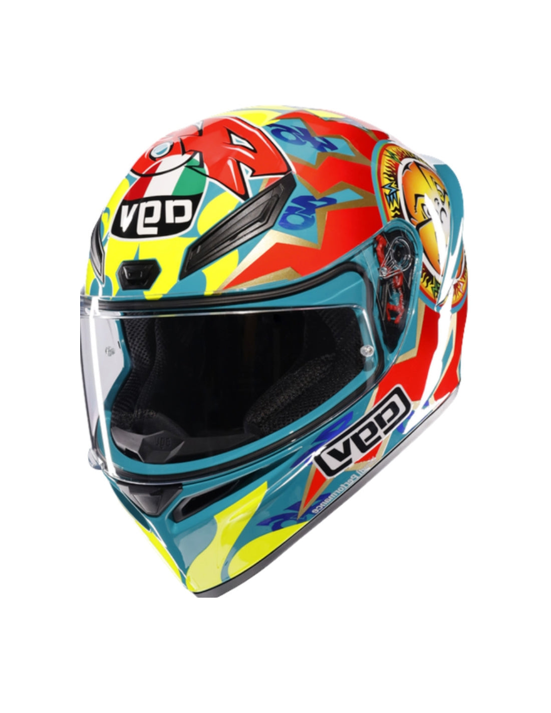 AGV CASCO K1 S ROSSI MUGELLO 1999 AZUL/AMARILLO - SECURTEX MOTOR S.L (t/a MaximoMoto)