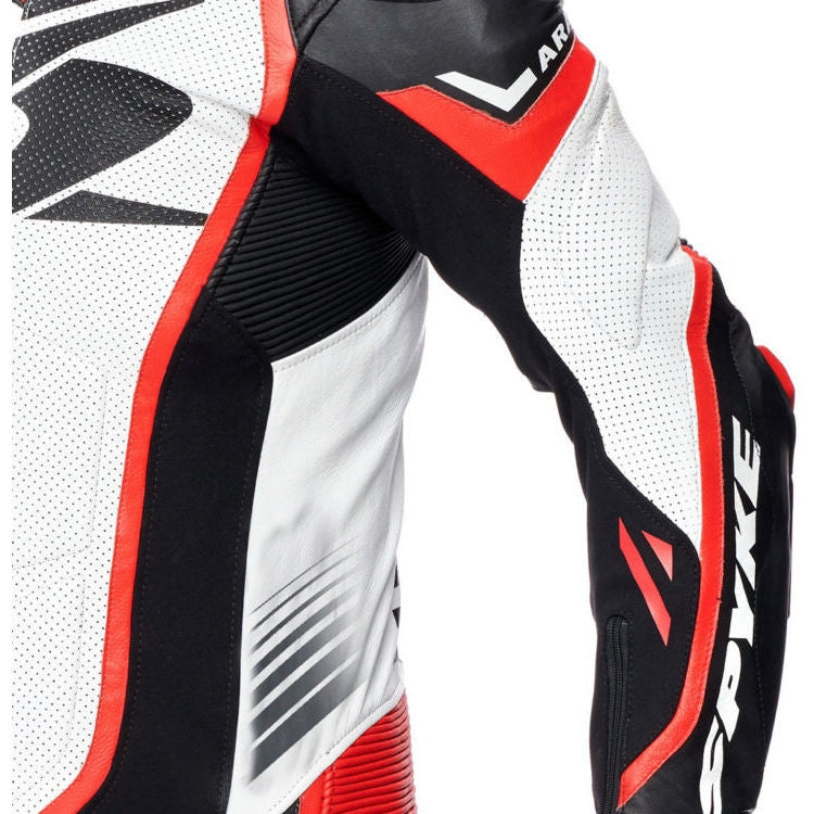 SPYKE - ARAGON RACE 1PC SUIT BLACK/WHITE/FLUO RED