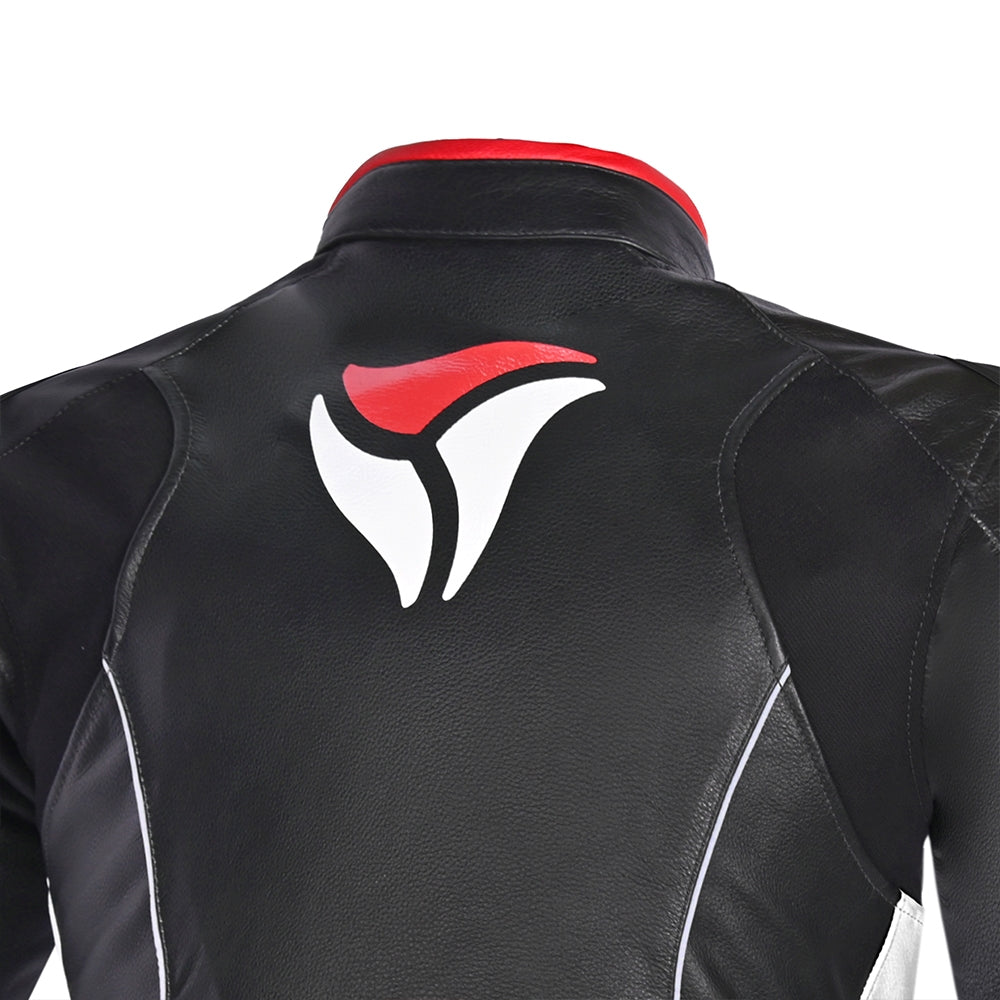 R-TECH - Chaqueta Tom Rider Lady Negro/Blanco/Rojo