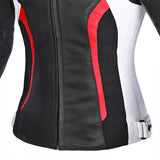 R-TECH - Casaco Tom Rider Lady Preto/Branco/Vermelho 