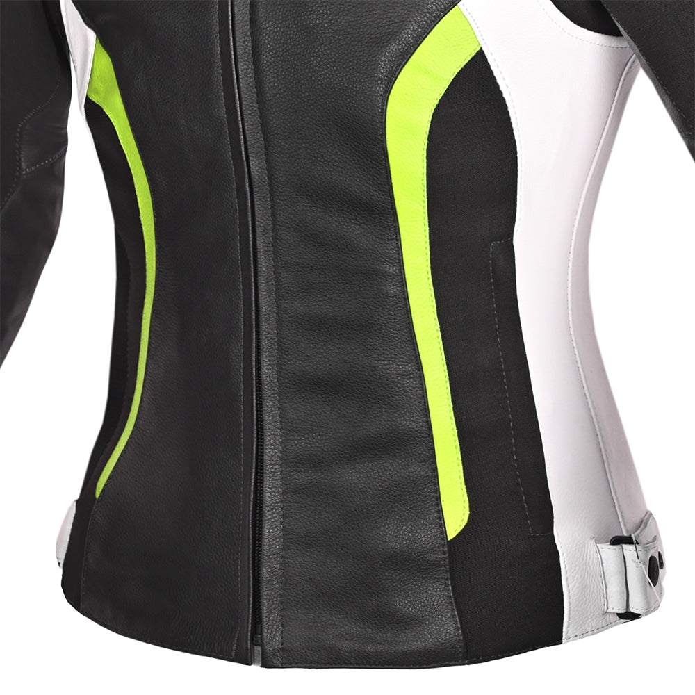 R-TECH - Chaqueta Tom Rider Lady Negro/Amarillo Flour