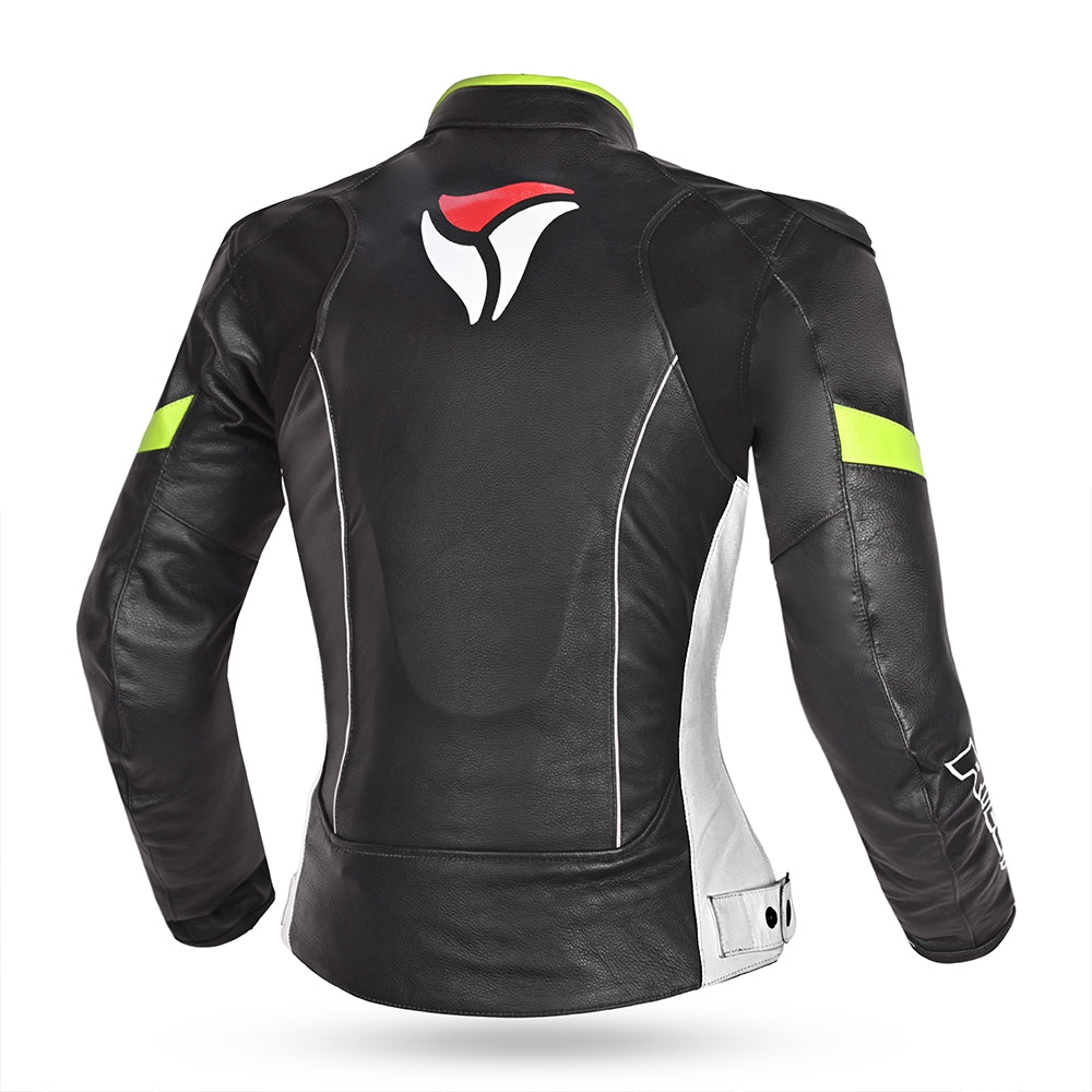 R-TECH - Chaqueta Tom Rider Lady Negro/Amarillo Flour