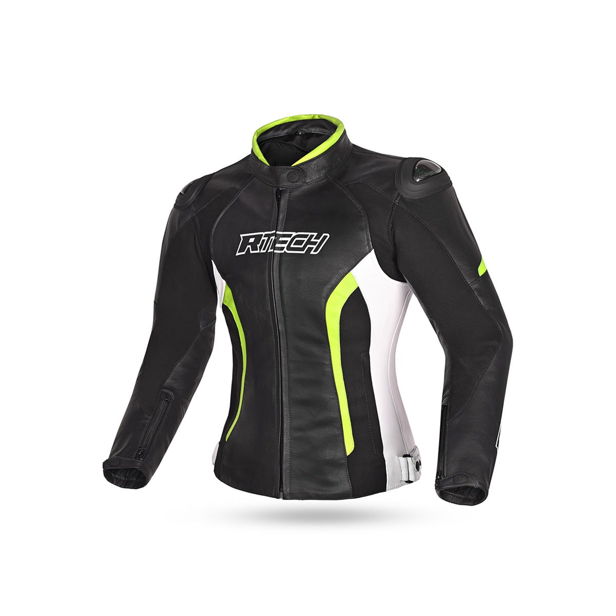 R-TECH - Chaqueta Tom Rider Lady Negro/Amarillo Flour