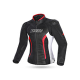 R-TECH - Casaco Tom Rider Lady Preto/Branco/Vermelho 