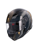 CAPACETE SHIRO HUNTER SH-890 EDGE PRETO OURO 