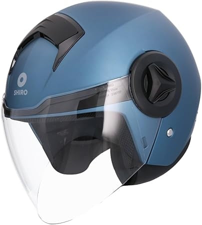 SHIRO CASCO ATENAS MONOCOLOR AZUL MATE