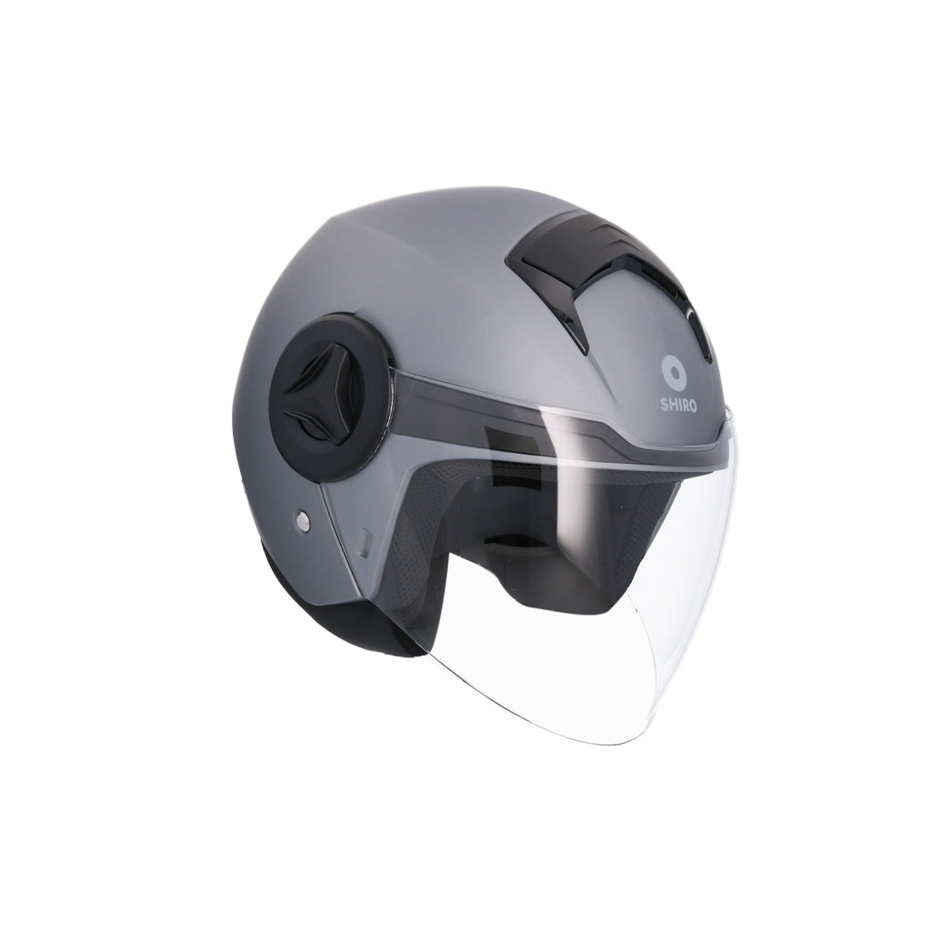 SHIRO CASCO ATENAS MONOCOLOR TITANIUM MATE