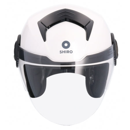 SHIRO CASCO ATENAS MONOCOLOR BLANCO PERLA