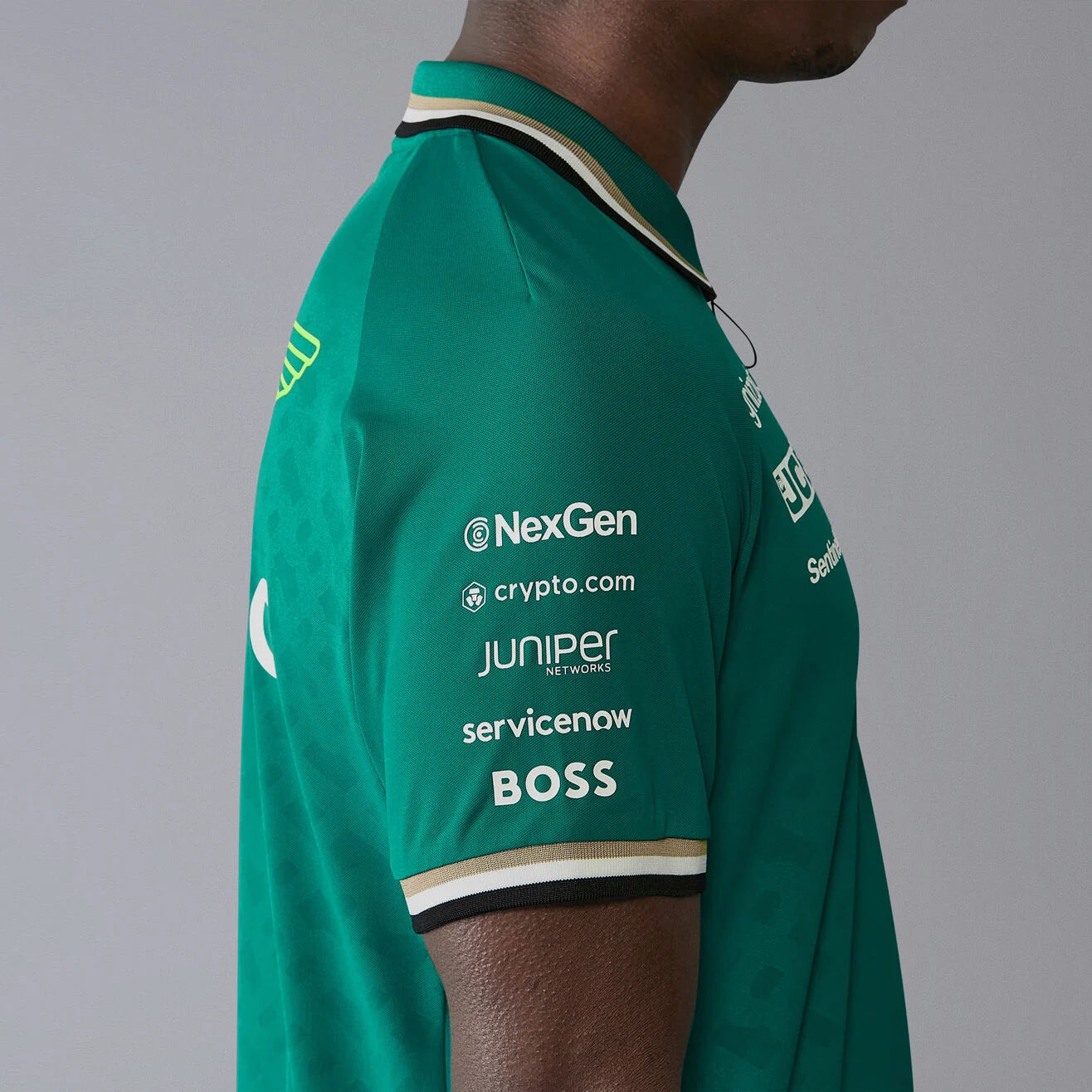 ASTON MARTIN F1 Hombres Rp Equipo Polo Verde