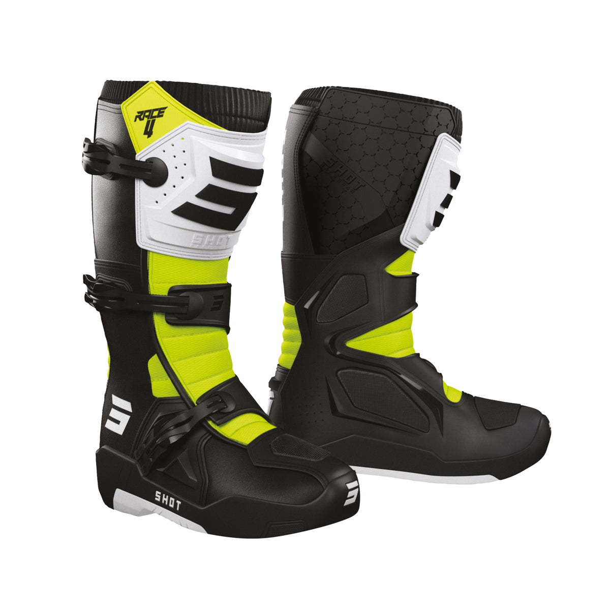 BOTAS SHOT RACE 4 BLACK_WHITE_NEON_YELLOW 39