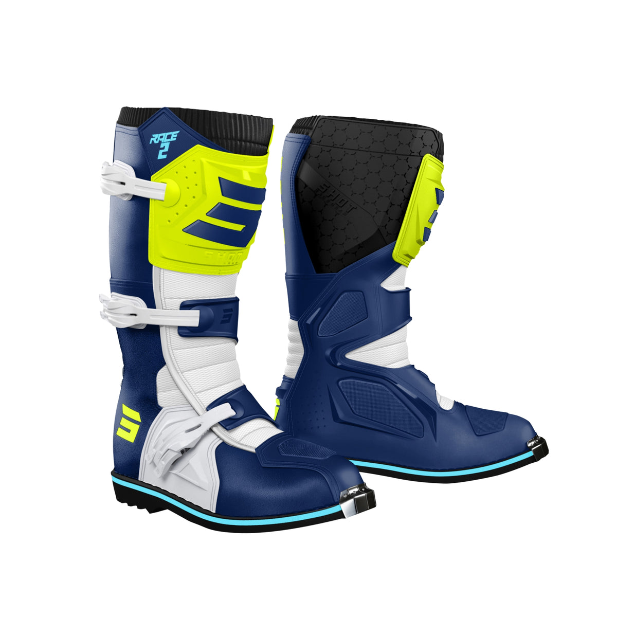 BOTAS SHOT RACE 2 BLUE_NEON_YELLOW 39